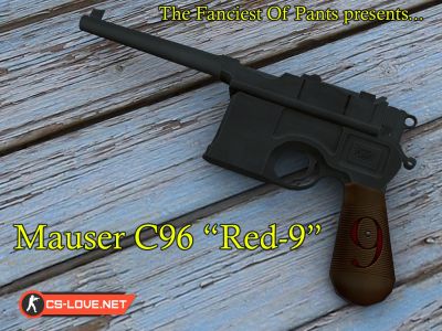 Скачать модель оружия Sig 228 "GERMAN MAUSER "RED-9" для CSS