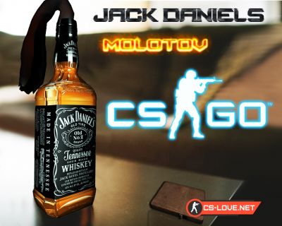 Скачать модель коктейля молотова "Jack Daniels" для CSGO