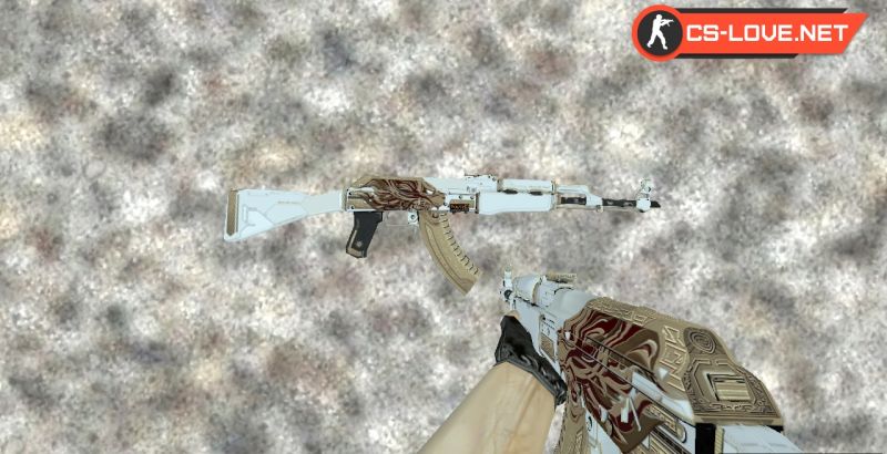Модель оружия HD AK-47 Light Of King для CS 1.6 - скин AK-47 для CS 1.6, пе...