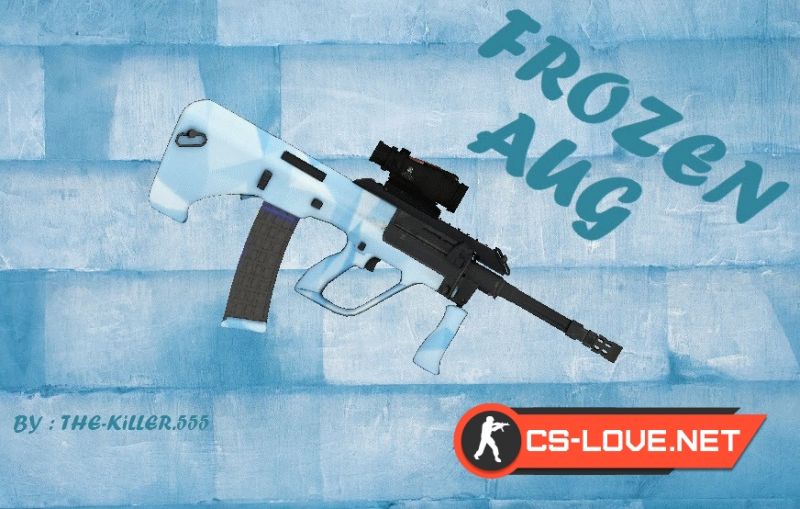 Скачать модель оружия AUG "Frozen AUG" для CSGO
