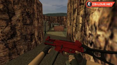 Скачать модель оружия HD UMP-45 Crimson Web для CS 1.6