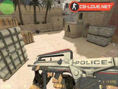 Скачать модель оружия HD Famas Police для CS 1.6