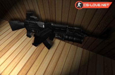 Скачать модель оружия AK-47 Custom Battle для CS 1.6
