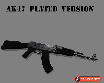 Скачать модель оружия AK-47 Plate Version для CS 1.6