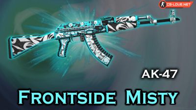 Скачать модель оружия AK-47 Frontside Misty для CS 1.6