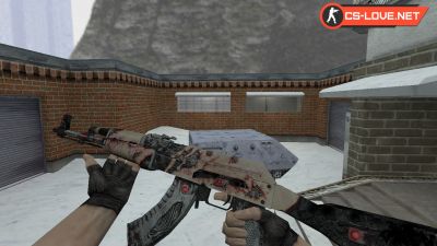Скачать модель оружия HD AK-47 Payback для CS 1.6