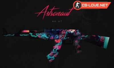 Скачать модель оружия AK-47 Astronaut для CS 1.6