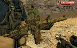 Модель оружия AK-47 AS VAL Camouflage для КС 1.6 - Изображение №20