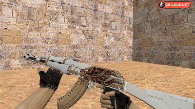 Скачать модель оружия HD AK-47 Light Of King для CS 1.6
