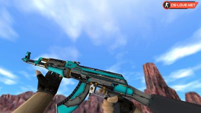Скачать модель оружия HD AK-47 Overdrive для CS 1.6