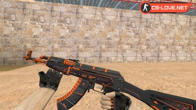 Скачать модель оружия HD AK-47 Obstacle для CS 1.6