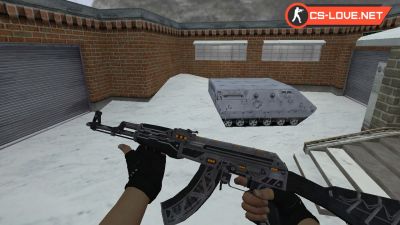 Скачать модель оружия HD AK-47 Mass Driver для CS 1.6