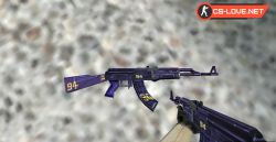 Скачать модель оружия AK-47 Purple 94 для CS 1.6 - Изображение №20