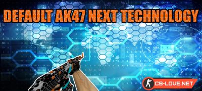 Скачать модель оружия AK-47 Next Technology для CS 1.6