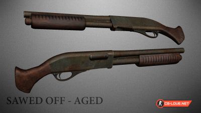 Скачать модель оружия Sawed-Off "Sawed Off - Aged" для CSGO
