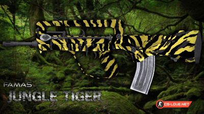 Скачать модель оружия Famas "FAMAS Jungle Tiger" для CSGO