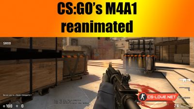 Скачать модель оружия M4A1 "CS:GO's M4A1 reanimated" для CSGO