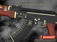 Скачать модель оружия АК-47 "AK 47 Black Holy" для CSGO - Изображение №16