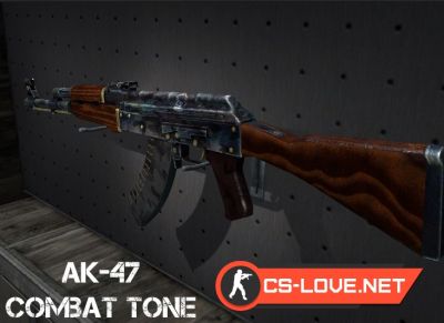 Скачать модель оружия АК-47 "AK 47 - Combat Tone" для CSGO