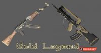 Скачать модель оружия АК-47 "AK-47 | Gold Legend |" для CSGO - Изображение №16
