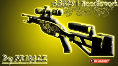 Скачать модель оружия SSG 08 "SSG08 | Needlework" для CSGO