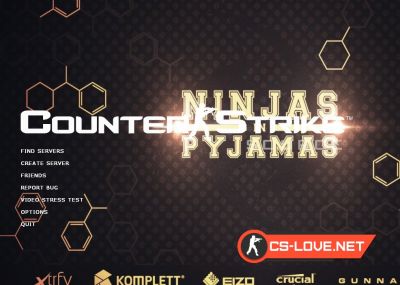 Скачать тему меню "Ninjas in pajamas background." для CSS