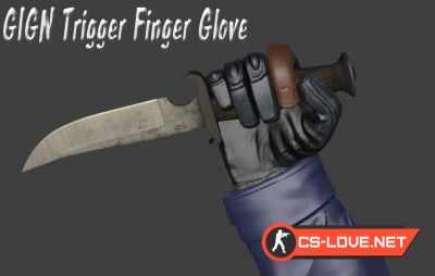 Скачать модели рук "GIGN Trigger Finger Glove" для CSGO