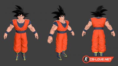 Скачать модель игрока "Goku" для CSGO