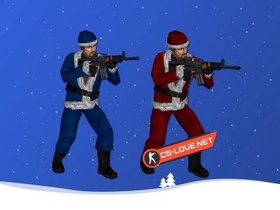 Скачать модель игрока "Militia Santa" для CSS