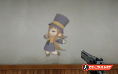 Скачать спрей "Animated Hat girl (kid) spray" для CSS