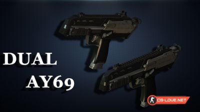 Скачать модель оружия Dual Elites "Crysis2 AY69 On CSO Dual MP7 Anims" для CSS