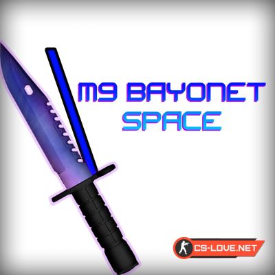 Скачать модель ножа "M9 Bayonet - Space" для CSGO