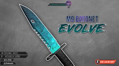 Скачать модель ножа "M9 Bayonet - Evolve" для CSGO