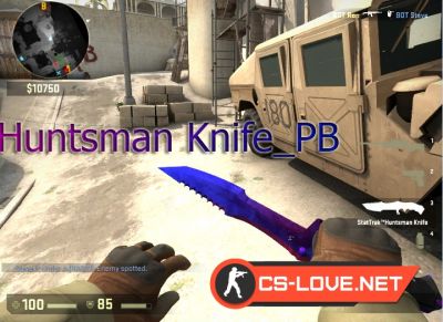 Скачать модель ножа "Huntsman Knife_PB" для CSGO