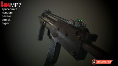 Скачать модель оружия MP5 "Heckler & Koch: MP7" для CSS