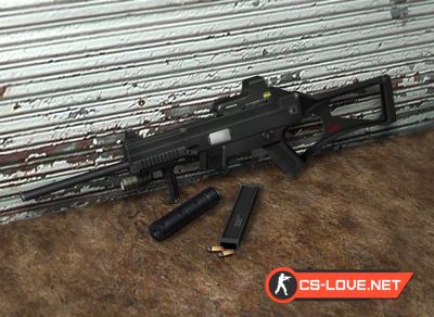 Скачать модель оружия UMP45 "H&K USC Tactical - Blind5 Anim" для CSS