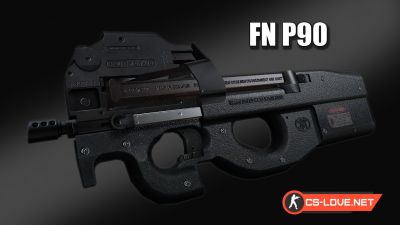 Скачать модель оружия P90 "FN P90" для CSS