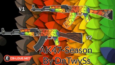 Скачать модель оружия АК-47 "AK47-Seasons" для CSS