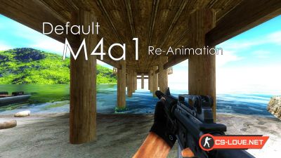 Скачать модель оружия M4A1 "Default M4a1 Re-Animation" для CSS