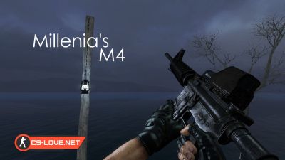 Скачать модель оружия M4A1 "Millenia's M4" для CSS