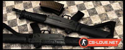 Скачать модель оружия SIG-552 "KURD SG552 Animation Source" для CSS