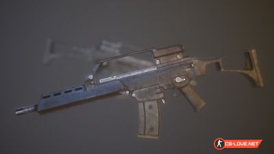 Скачать модель оружия SIG-552 "maxivz&Millenia's G36K On IIopn Animations" для CSS