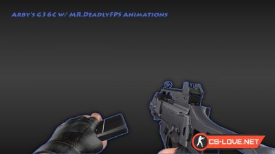 Скачать модель оружия SIG-552 "Arby's G36C w/ Animations" для CSS