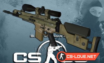 Скачать модель оружия SG 550 "CS:GO Scar 20" для CSS