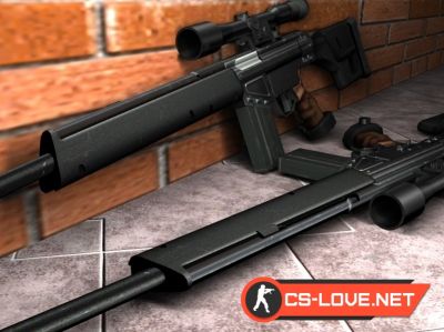 Скачать модель оружия SG 1 "PSG-1 Animation" для CSS