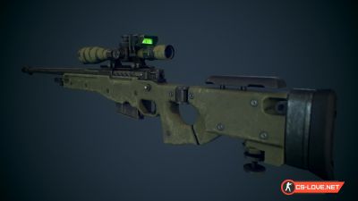 Скачать модель оружия AWP "CoD:Ghosts L115A3" для CSS