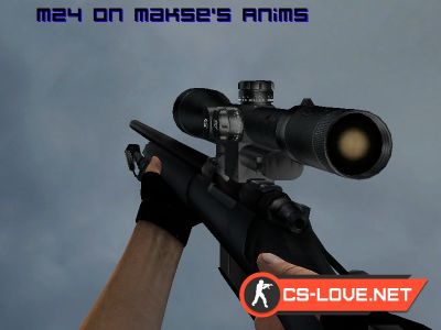 Скачать модель оружия Scout "M24 on Makse's Anims" для CSS