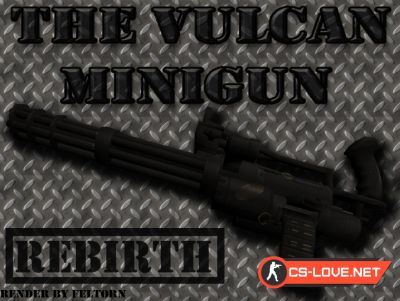 Скачать модель оружия M249 "Black Vulcan Minigun Rebirth" для CSS
