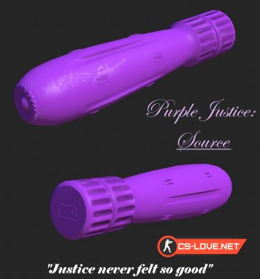 Скачать модель ножа "Purple Justice: Source" для CSS