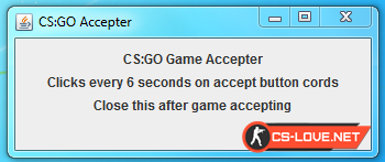 Программа "Game Accepter" для CS:GO